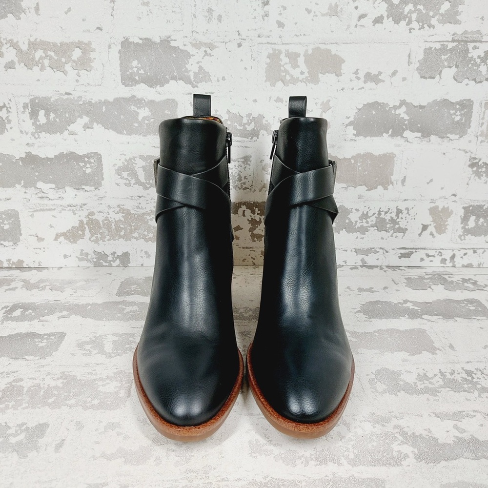 NEW Kork Ease Joelle Black Leather Ankle Boots H787 - Picture 9 of 13